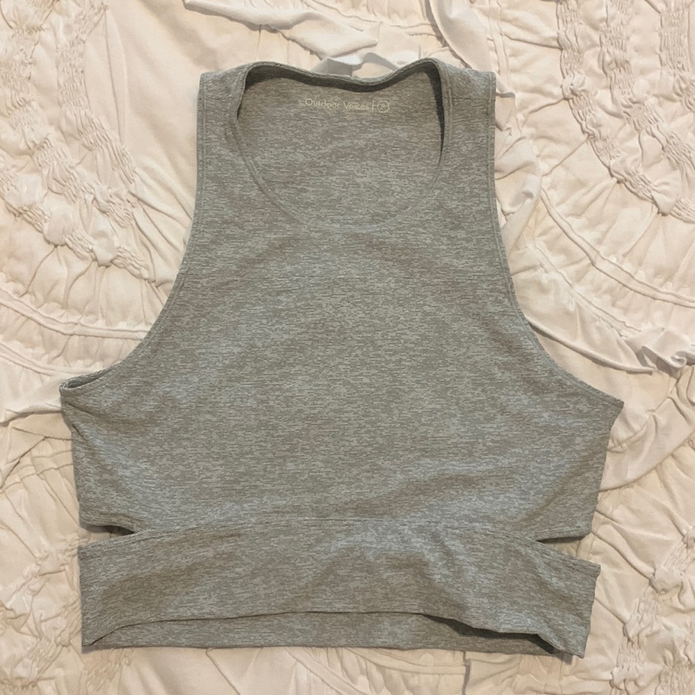 Outdoor Voices cut out sports bra/ tank